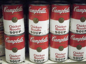 Chicken Noodle Soup Cans
