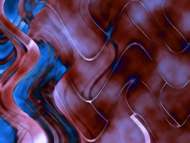 Waves of Crimson & Blue