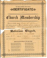 Membership Certificate
